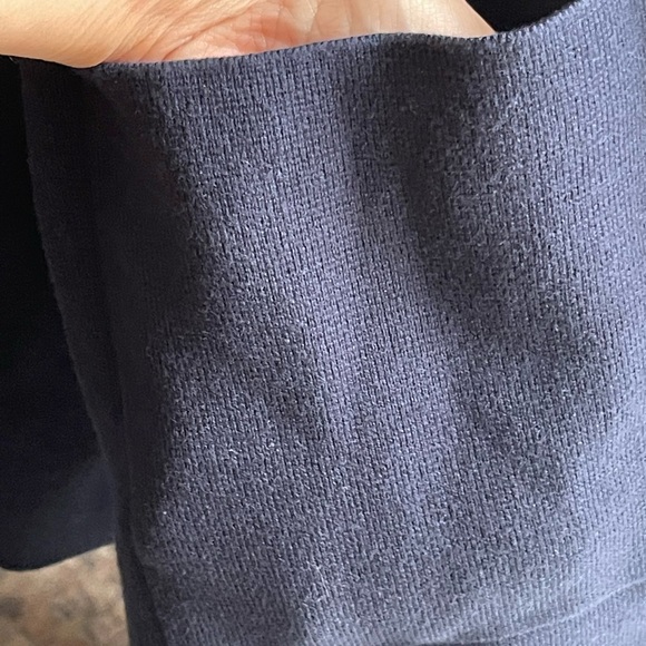 NWT Quince 100% Organic Cotton Women’s Knit Blazer in Navy - Picture 7 of 9